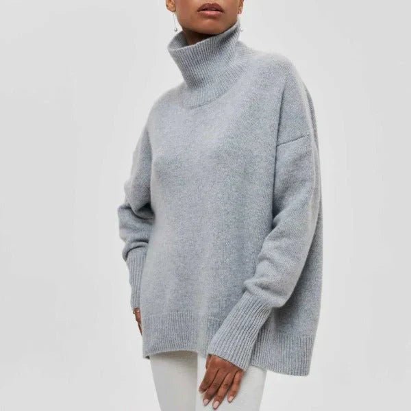 Oversized High Neck Sweater Cozy for Women | Isolde