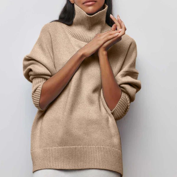 Oversized High Neck Sweater Cozy for Women | Isolde