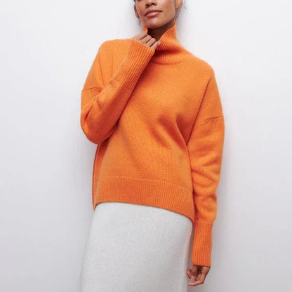 Oversized High Neck Sweater Cozy for Women | Isolde