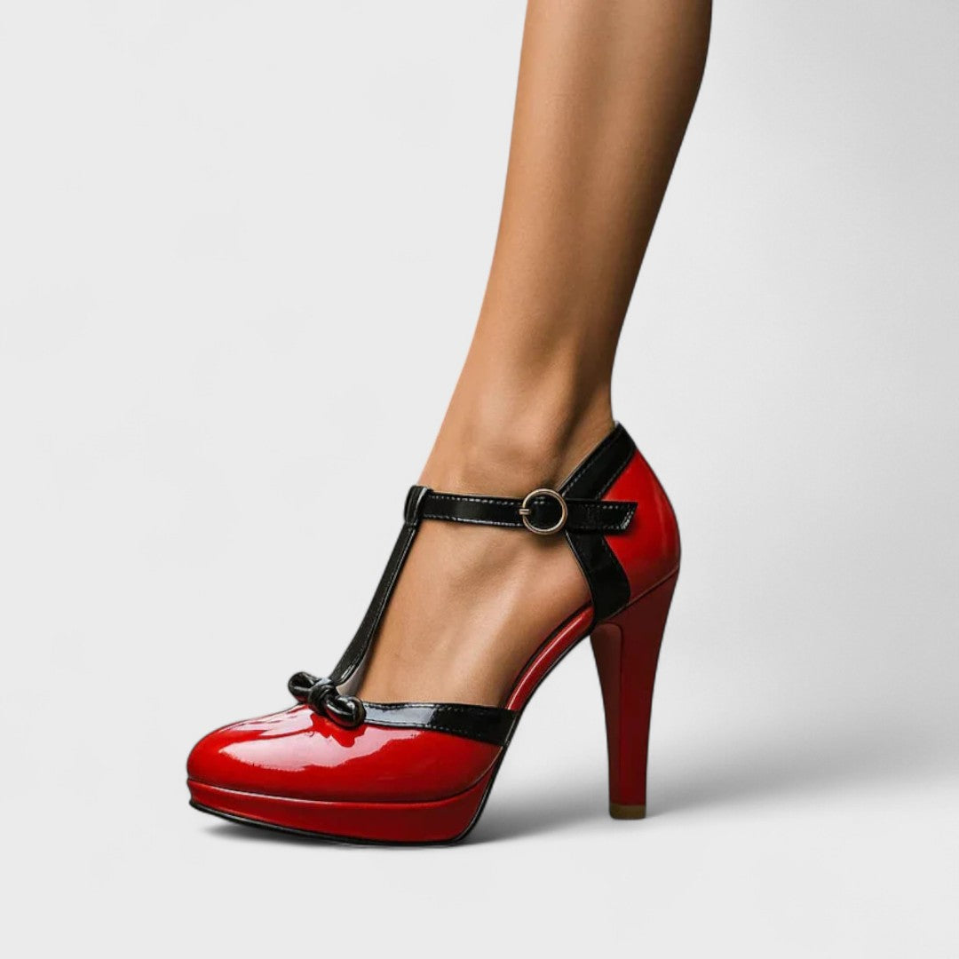 Elegant block-heel evening heels for women | Oriah - 5