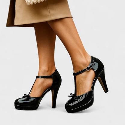 Elegant block-heel evening heels for women | Oriah - 8