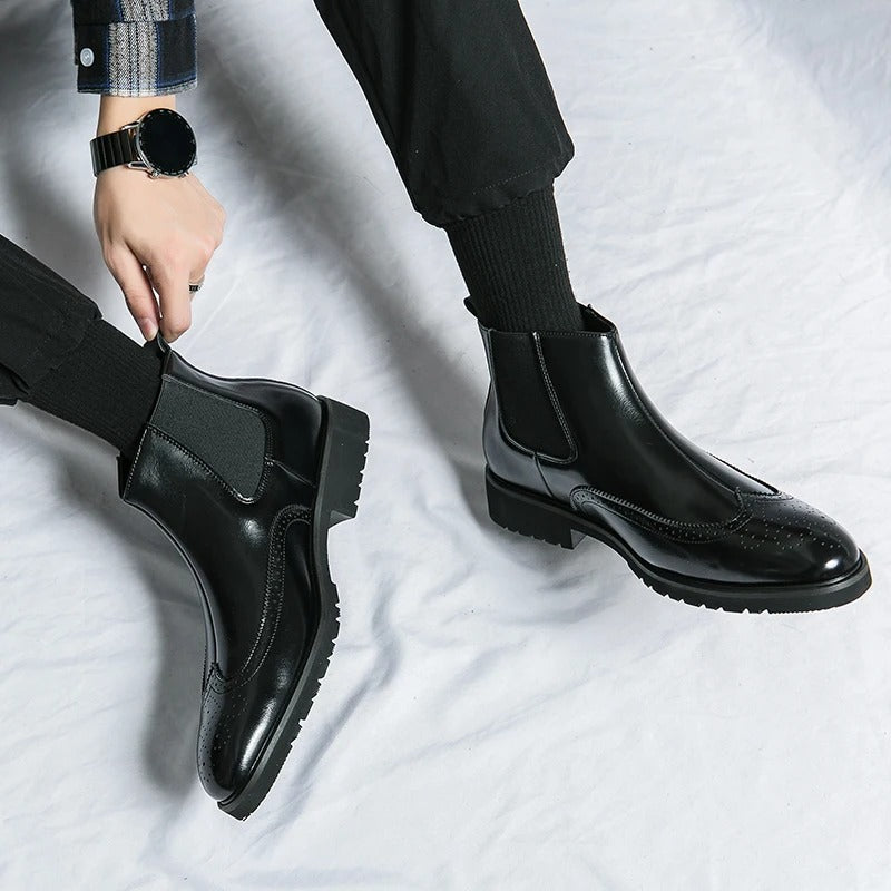 Classic leather chelsea boots for men | Alden - 21