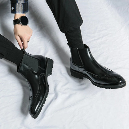 Classic leather chelsea boots for men | Alden - 21