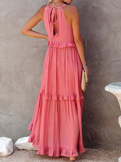 Tiered Ruffle Long Dress Chic For Women | Lara