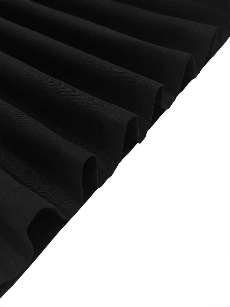 High-waist loose pleated wide-leg trousers for women - 8