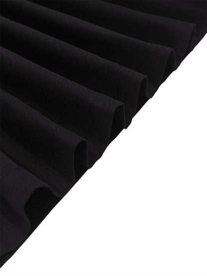 High-waist loose pleated wide-leg trousers for women - 8