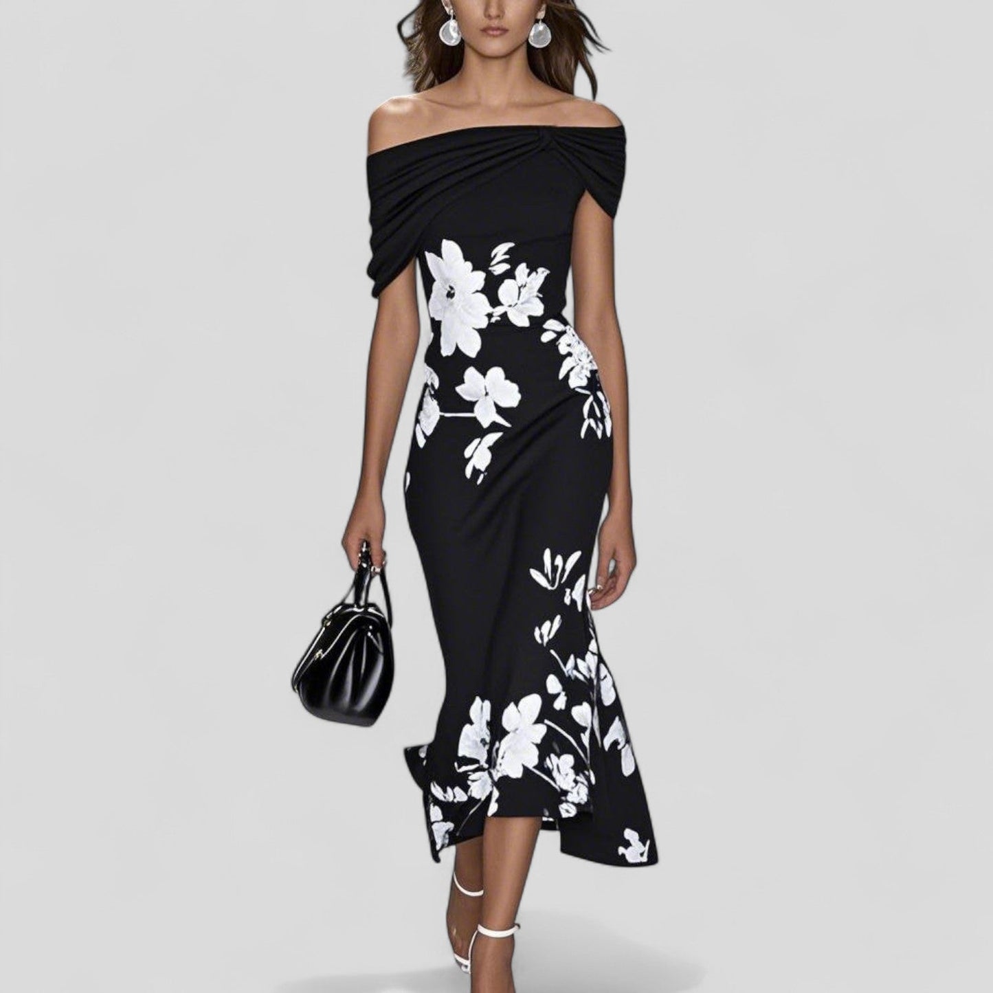 Elegant relaxed everyday midi dress for women | Isabrunel - 3