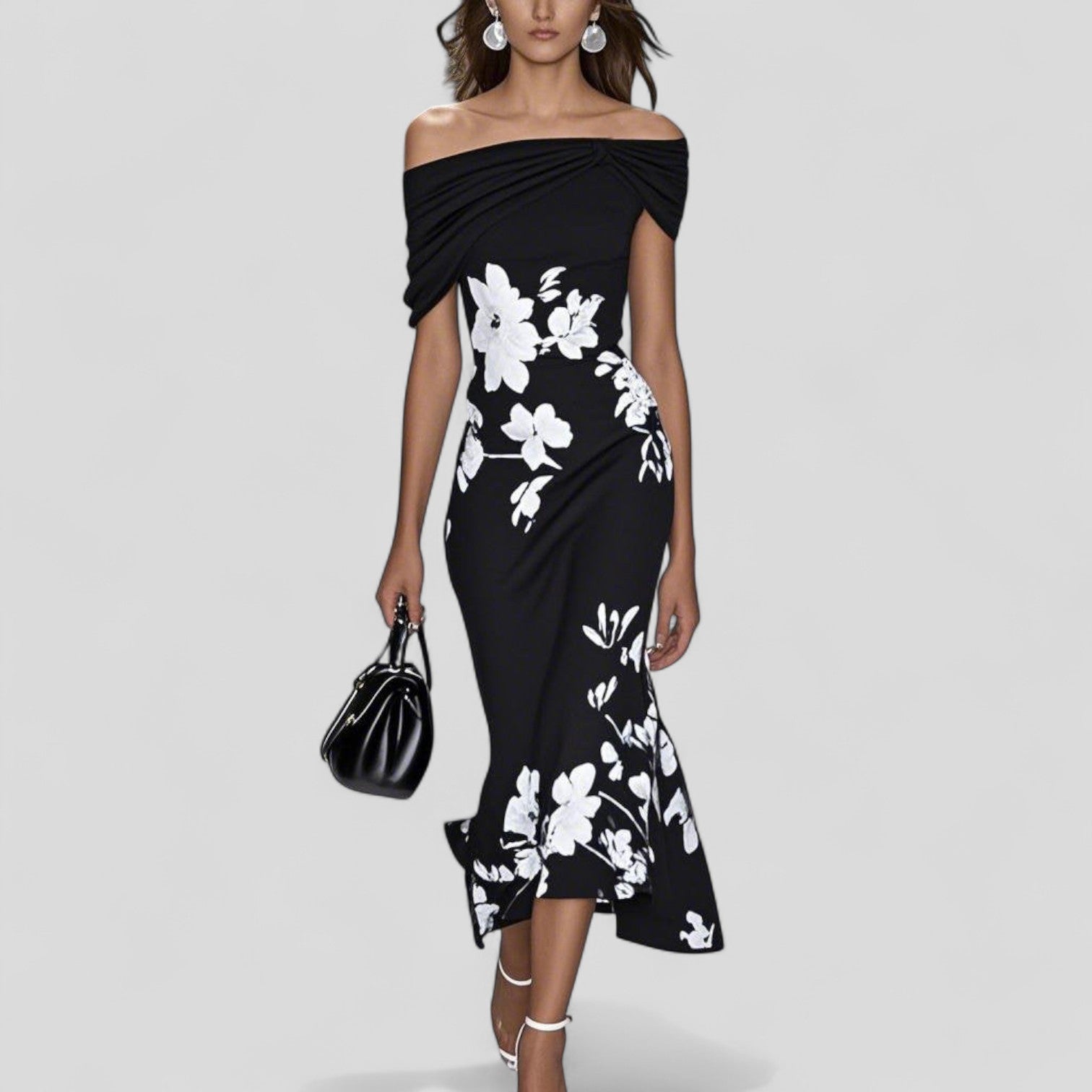 Elegant relaxed everyday midi dress for women | Isabrunel - 3