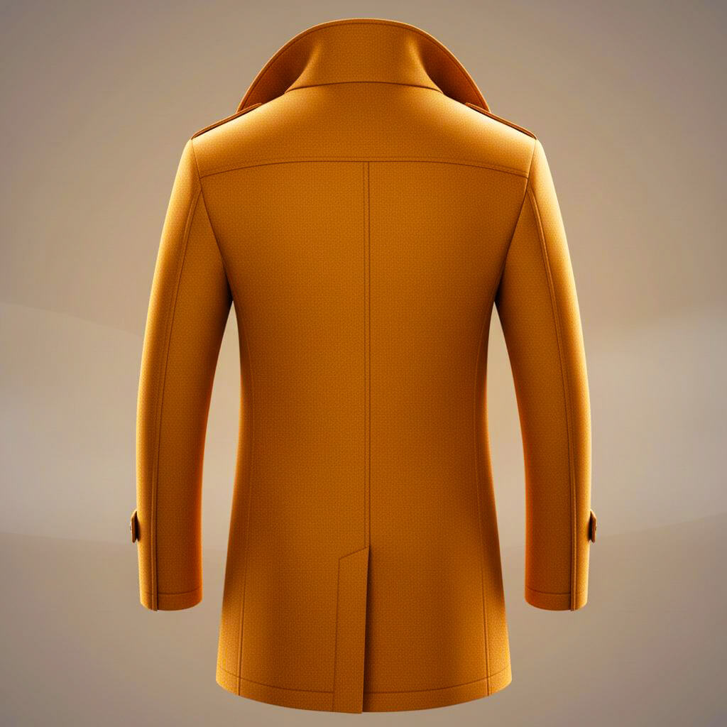 Elegant classic wool winter coat for men | Kensworth - 8
