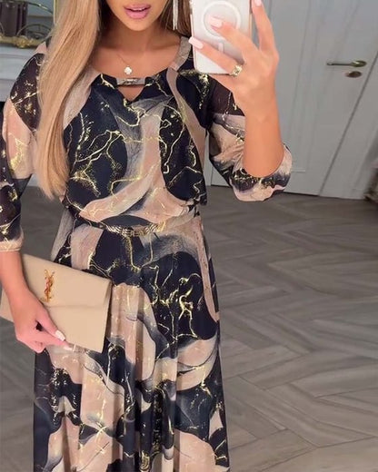 Printed Maxi Dress Chic For Women | Amelisse