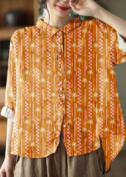Classic peter pan collar blouse for women - 7