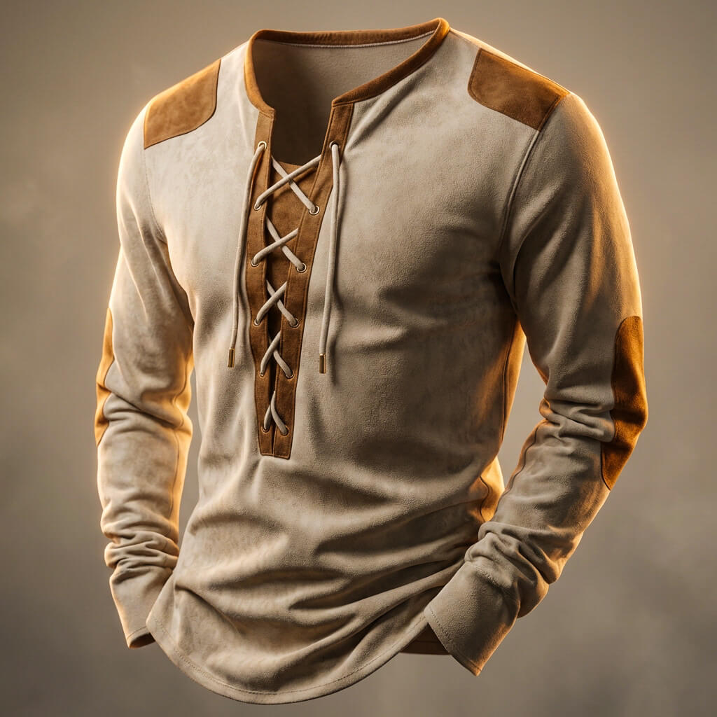 Classic henley everyday shirt for men | Dean - 1