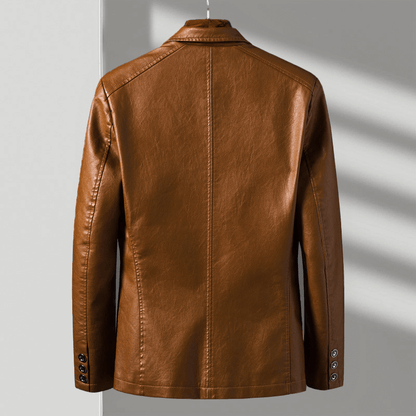 Classic leather everyday jacket for men | Alessandro - 5