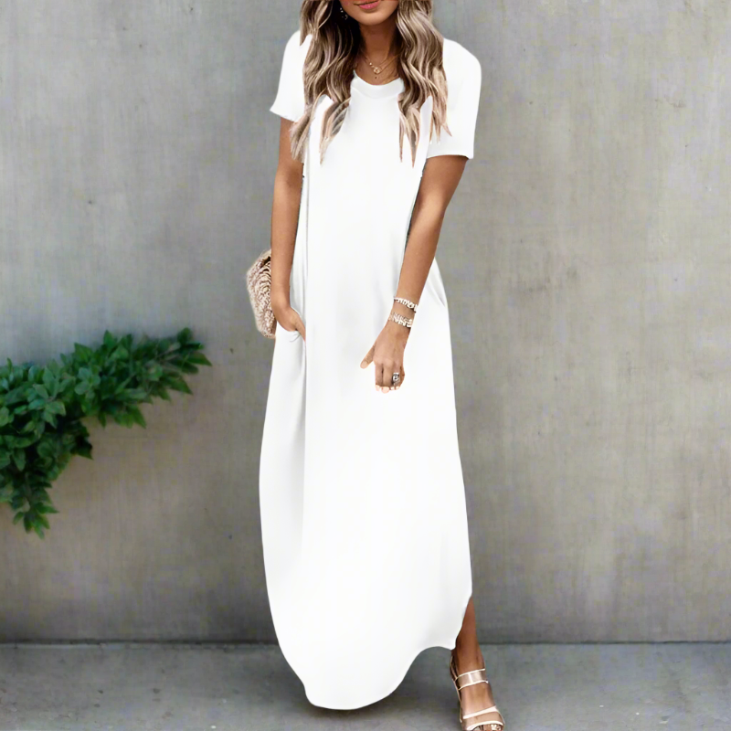 Elegant flowing everyday maxi dress for women - 1