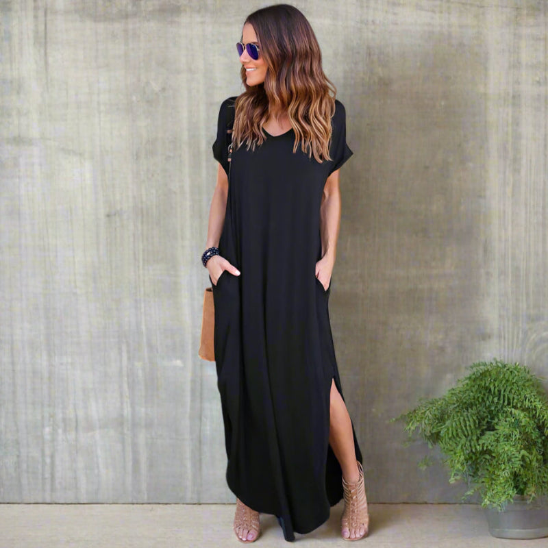 Elegant flowing everyday maxi dress for women - 2