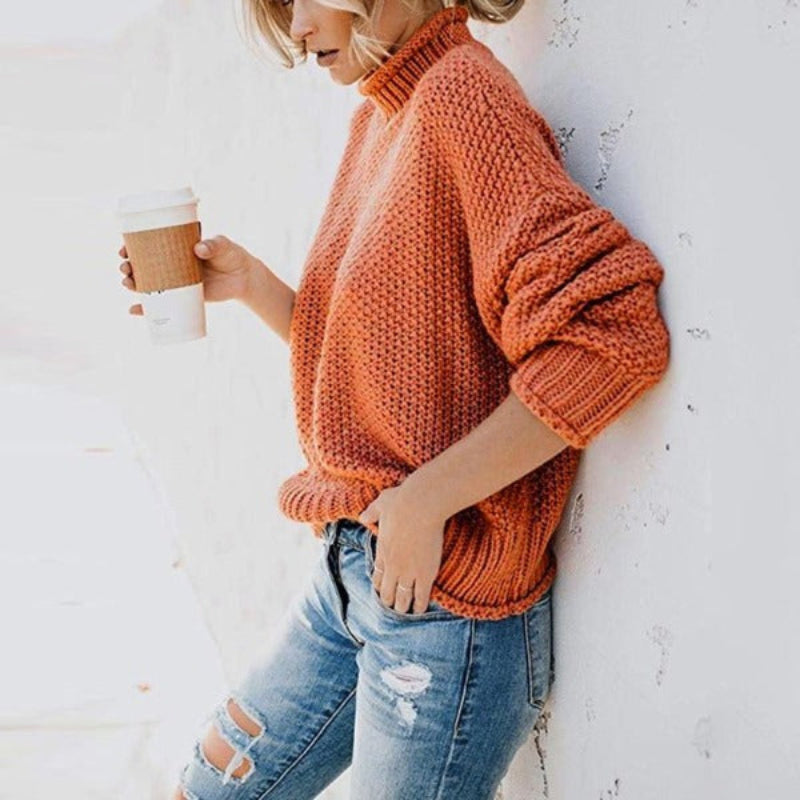 Soft warm everyday knit pullover for women - 10