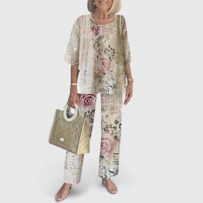 Elegant relaxed two-piece co-ord set for women | Martha - 12
