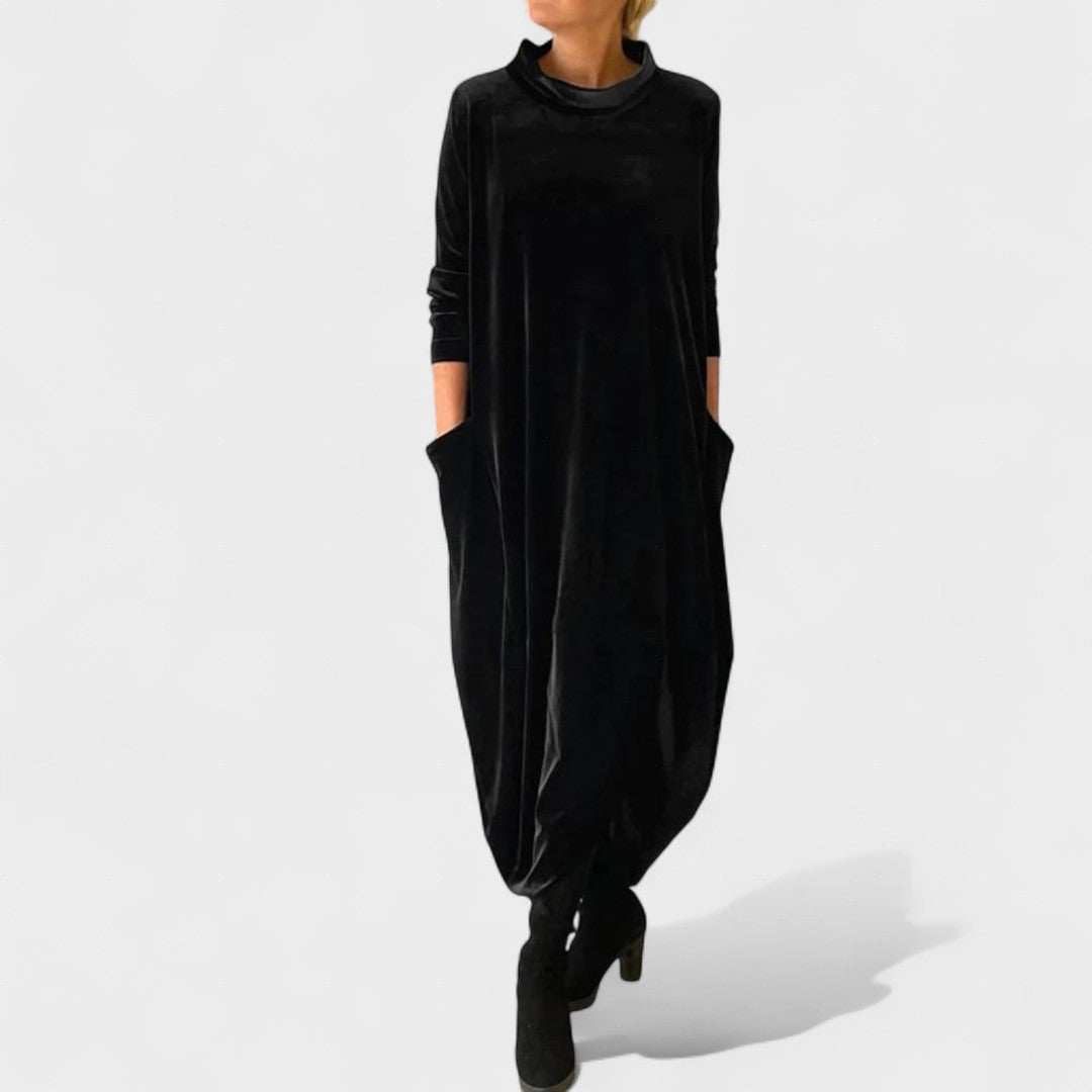 Elegant timeless everyday midi dress for women | Marisandra -5