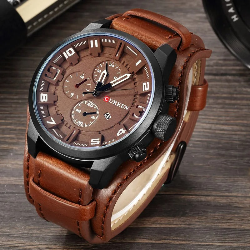 Classic leather strap wristwatch for men | Legacy - 2