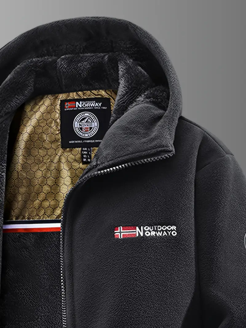 Warm lightweight fleece jacket for men | NATHANIEL - 8
