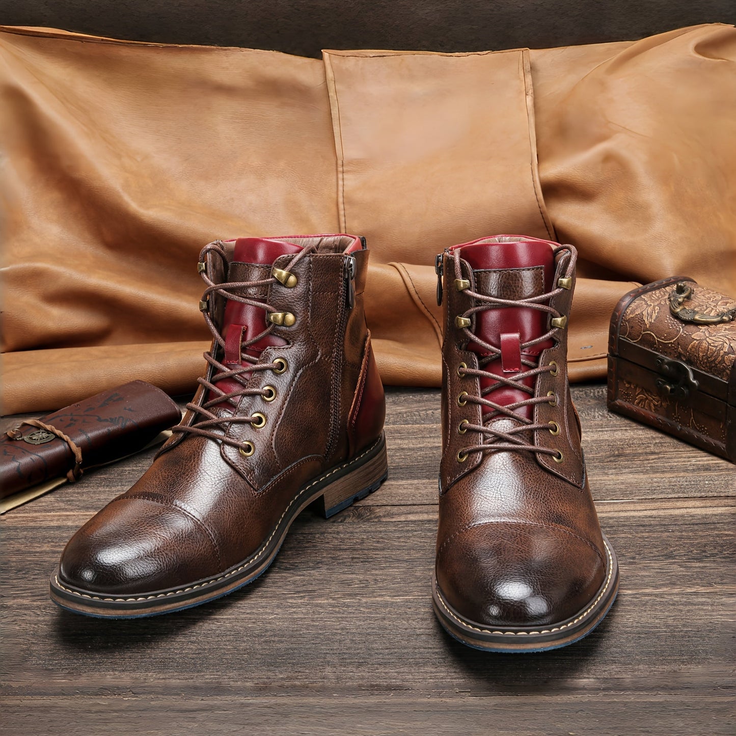 Timeless brogue-detail heritage boots for men | Maxwell -2