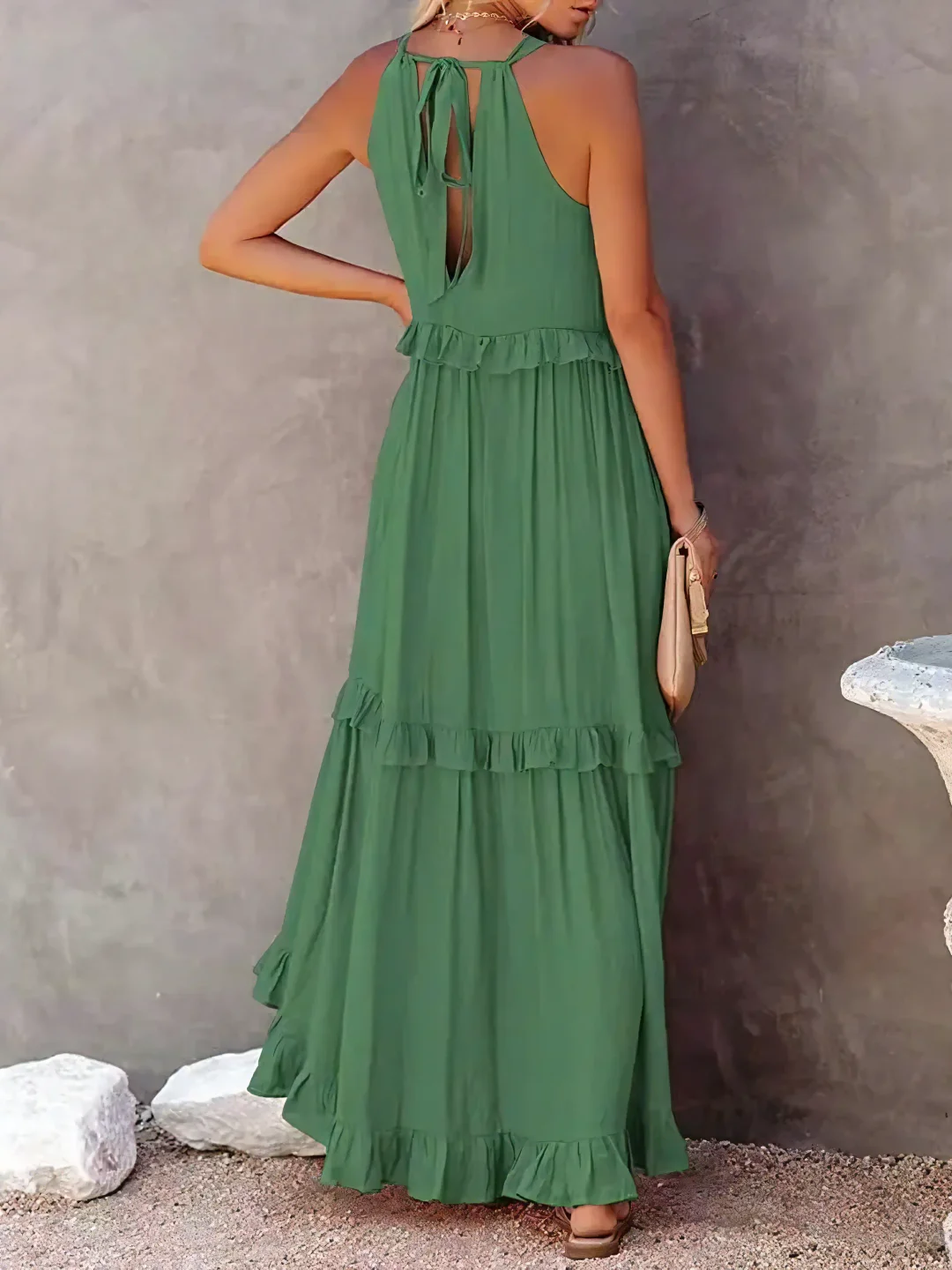 Tiered Ruffle Long Dress Chic For Women | Lara
