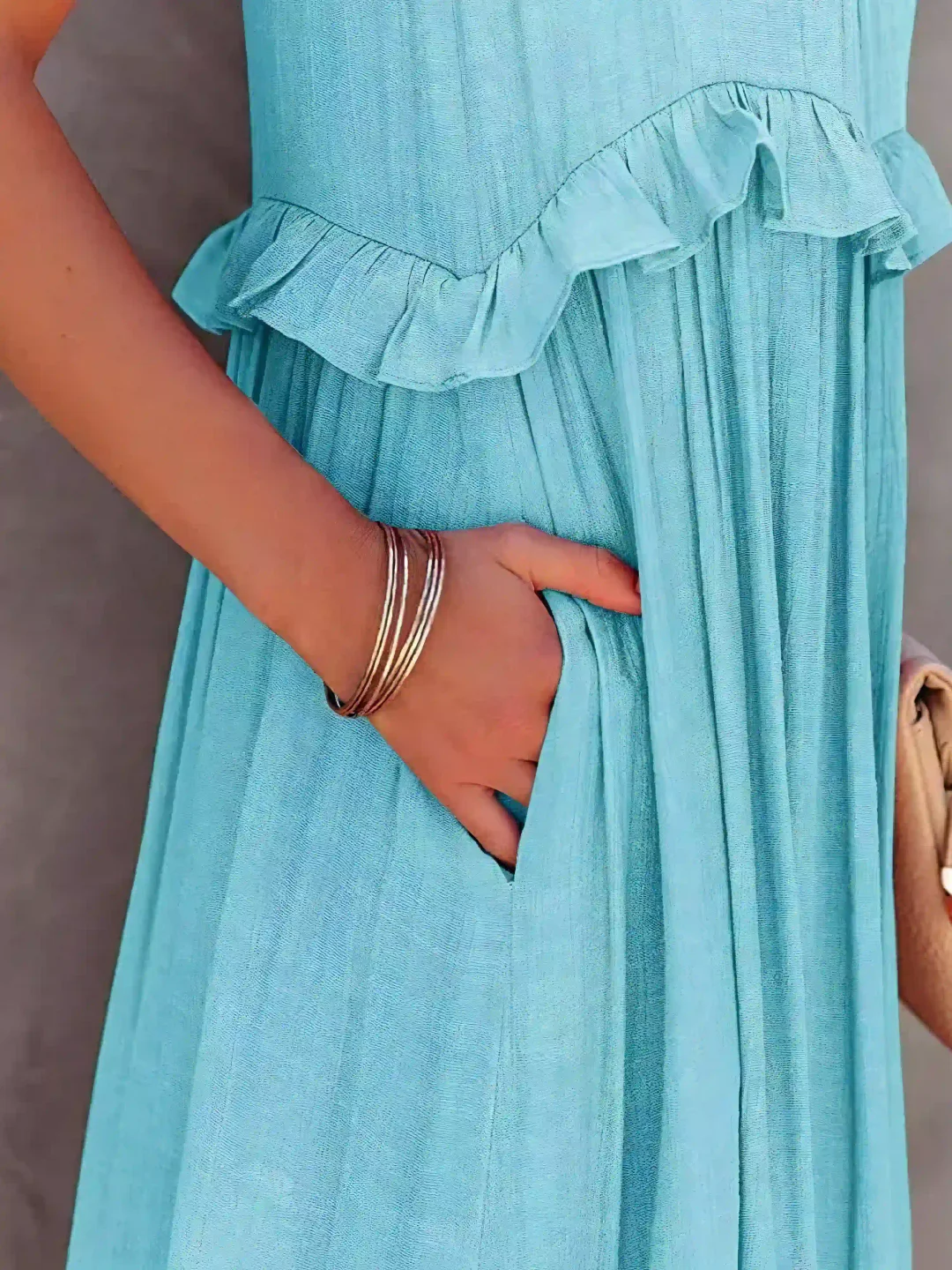Tiered Ruffle Long Dress Chic For Women | Lara