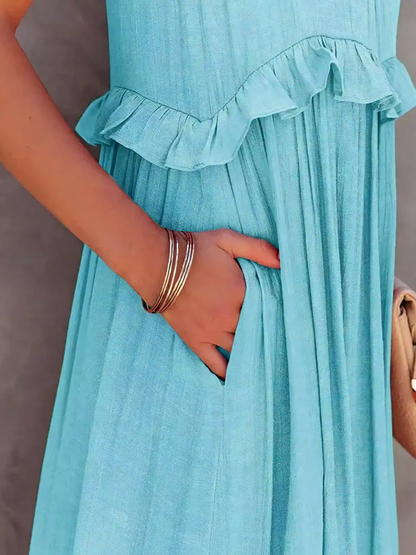Tiered Ruffle Long Dress Chic For Women | Lara