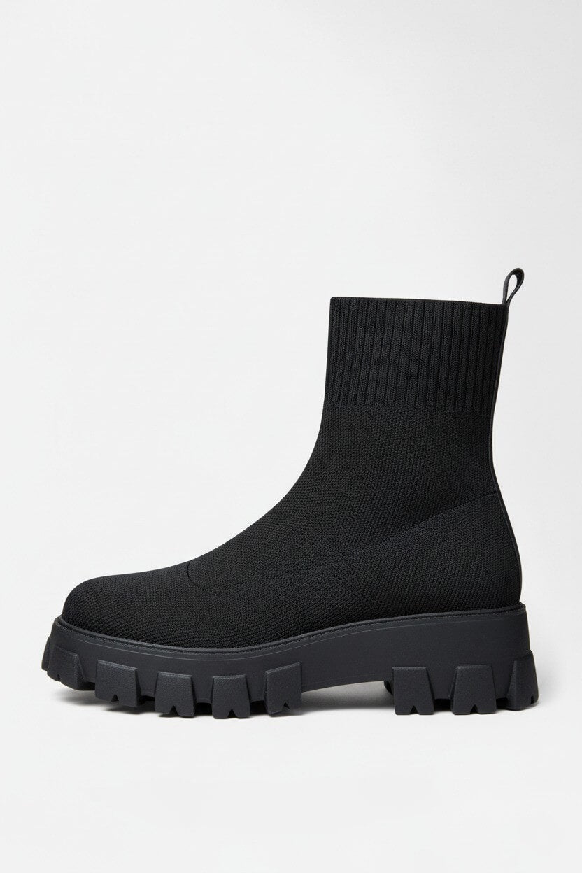 Chunky Sole Pull On Ankle Boots Stylish For Women | Virella