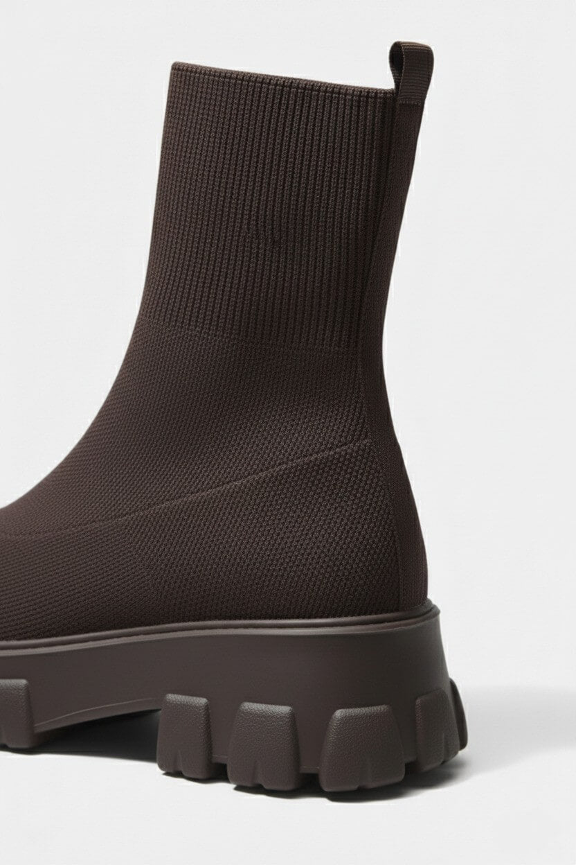Chunky Sole Pull On Ankle Boots Stylish For Women | Virella