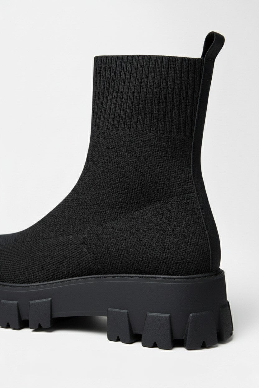 Chunky Sole Pull On Ankle Boots Stylish For Women | Virella