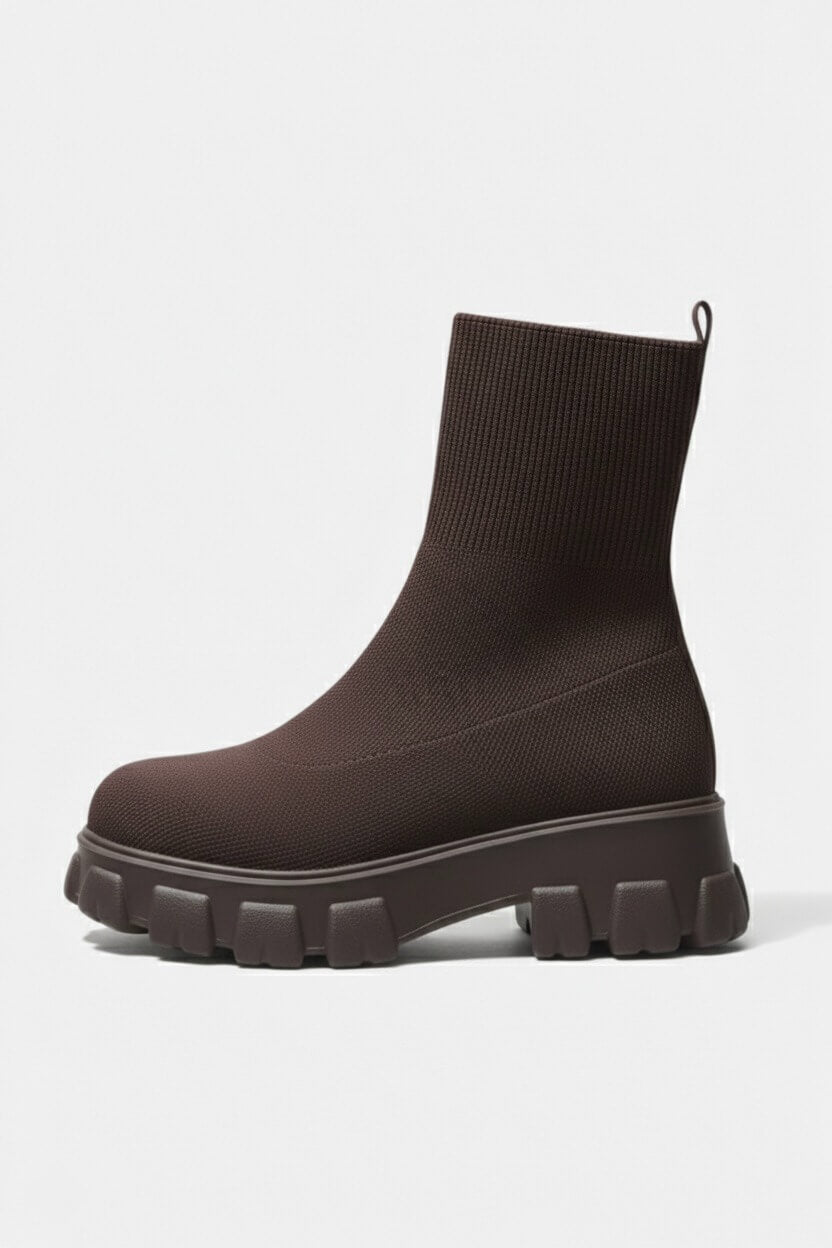 Chunky Sole Pull On Ankle Boots Stylish For Women | Virella