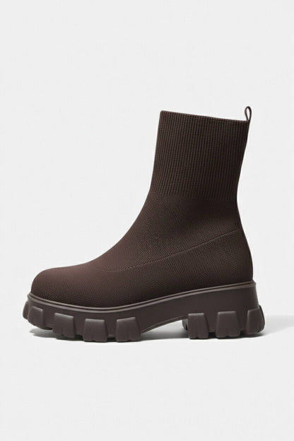 Chunky Sole Pull On Ankle Boots Stylish For Women | Virella