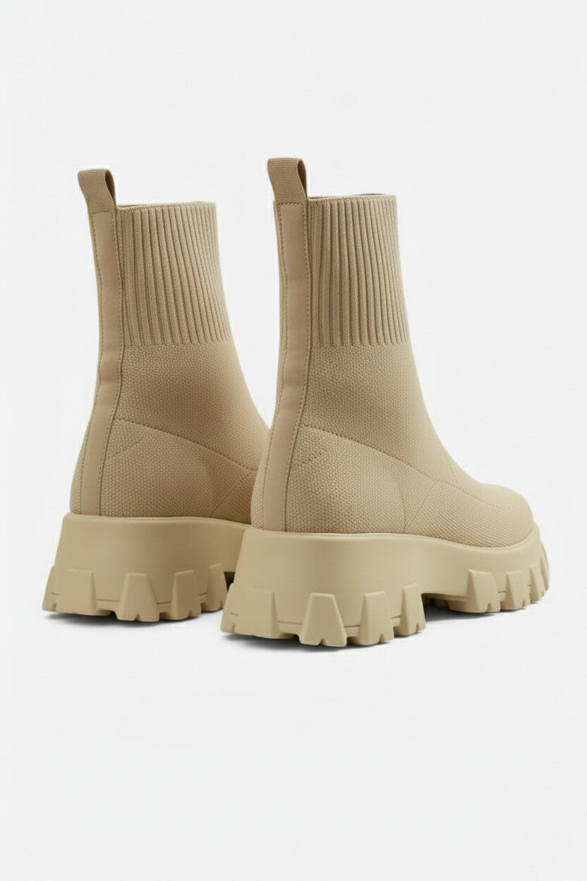 Chunky Sole Pull On Ankle Boots Stylish For Women | Virella