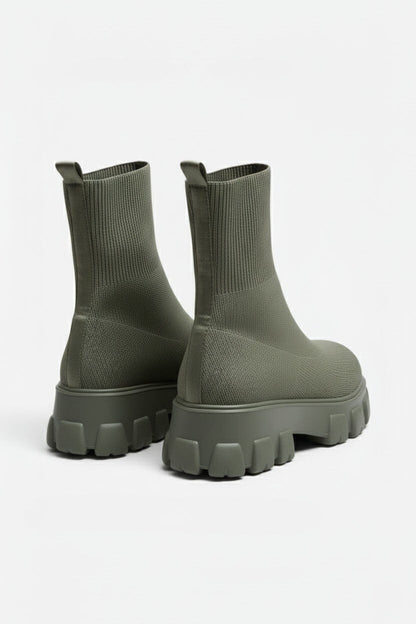 Chunky Sole Pull On Ankle Boots Stylish For Women | Virella