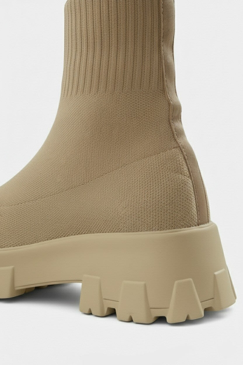 Chunky Sole Pull On Ankle Boots Stylish For Women | Virella