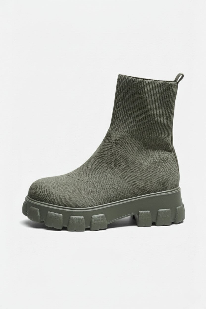Chunky Sole Pull On Ankle Boots Stylish For Women | Virella