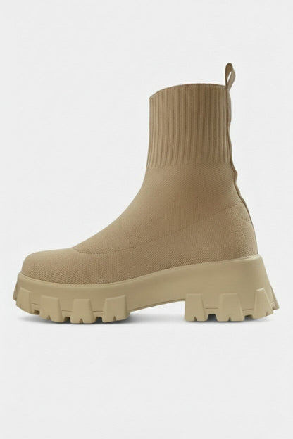 Chunky Sole Pull On Ankle Boots Stylish For Women | Virella