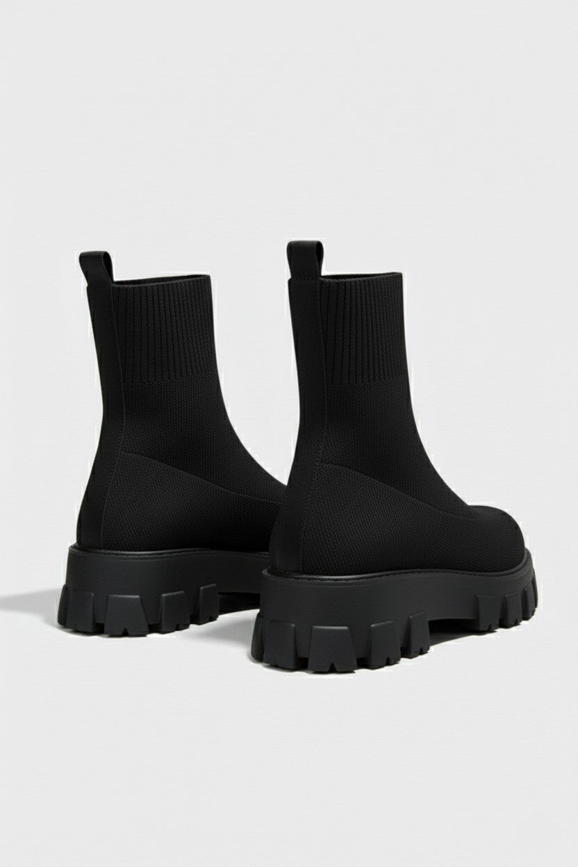 Chunky Sole Pull On Ankle Boots Stylish For Women | Virella