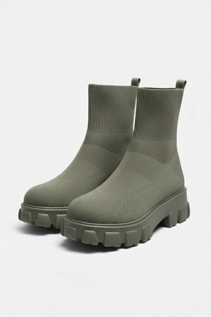 Chunky Sole Pull On Ankle Boots Stylish For Women | Virella