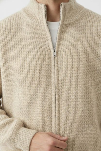 Full Zip Stand Collar Jacket Stylish For Men | Darvyn
