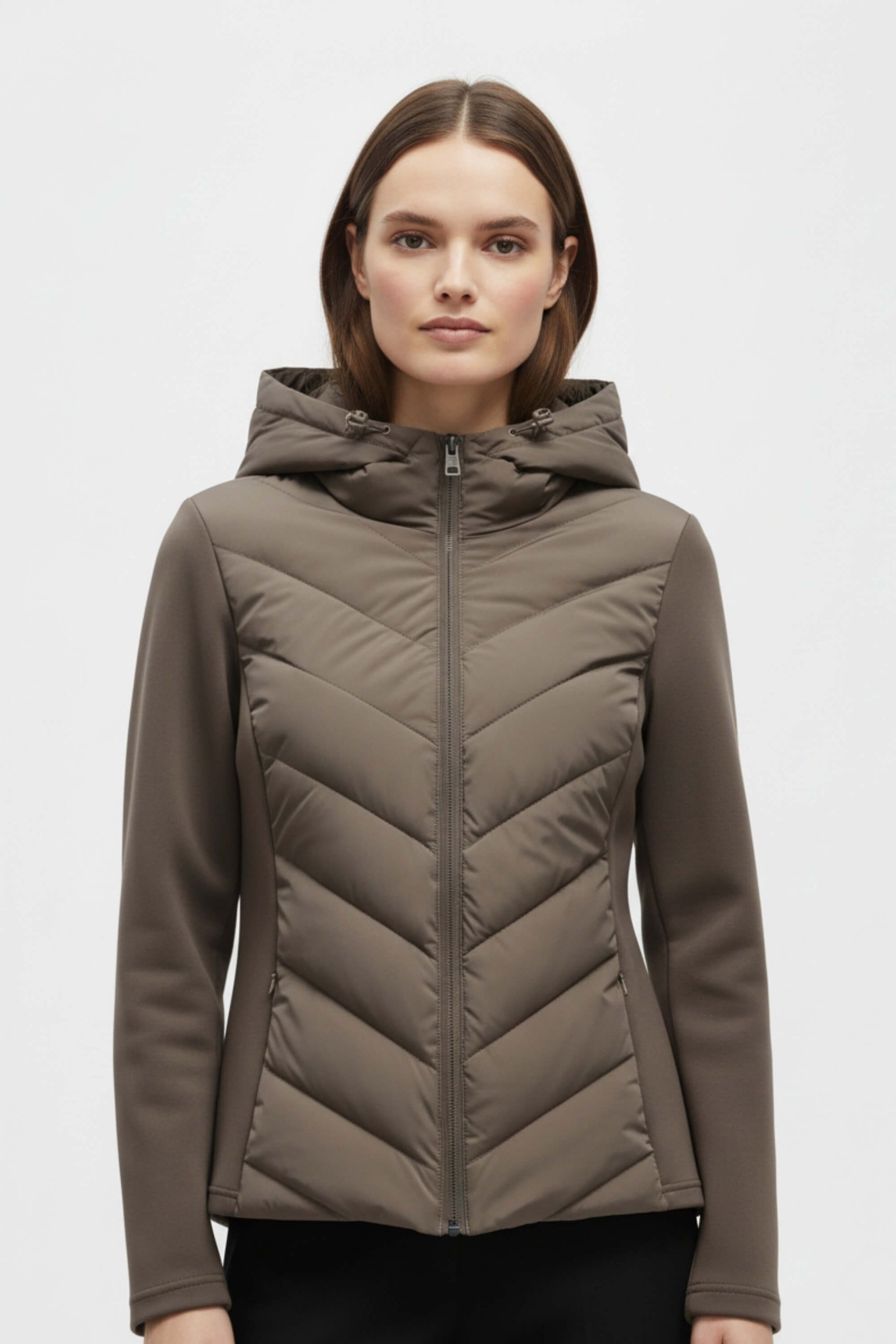 Classic timeless puffer jacket for women -9