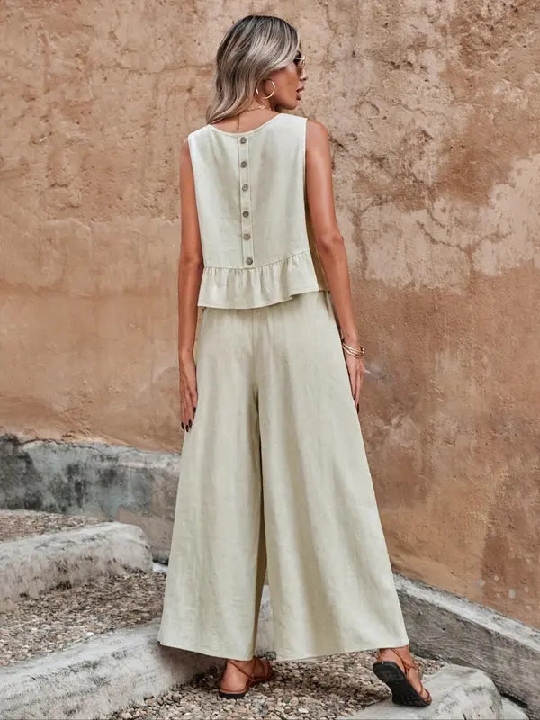 Casual Sleeveless Co Ord Lounge Set Stylish For Women | Altheira