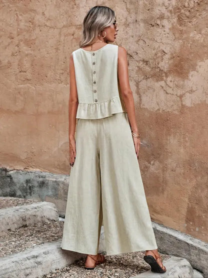 Casual Sleeveless Co Ord Lounge Set Stylish For Women | Altheira