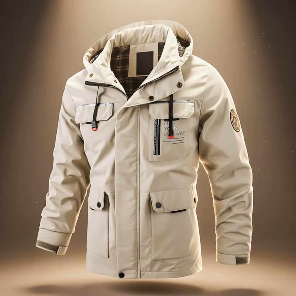 Warm hooded everyday jacket for men | Explorer - 1