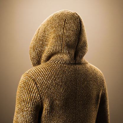 Cosy hooded knit cardigan for men | Adrian - 4