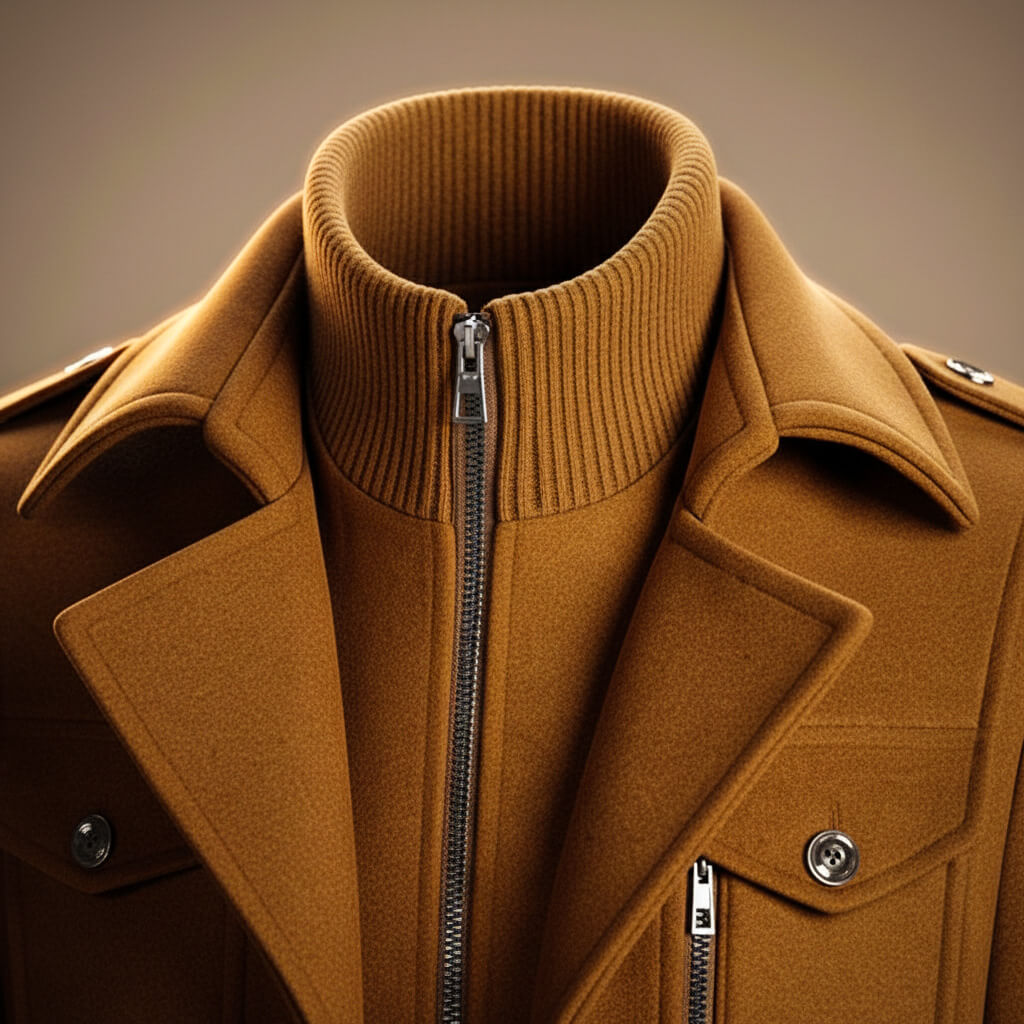 Elegant classic wool winter coat for men | Marco - 9