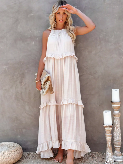 Tiered Ruffle Long Dress Chic For Women | Lara