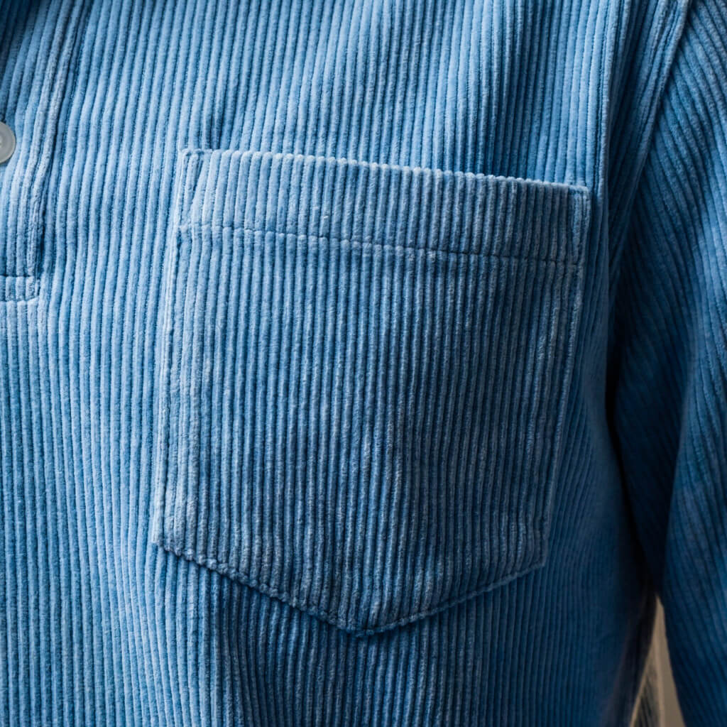 Smart corduroy long-sleeve polo for men | Scott - 8