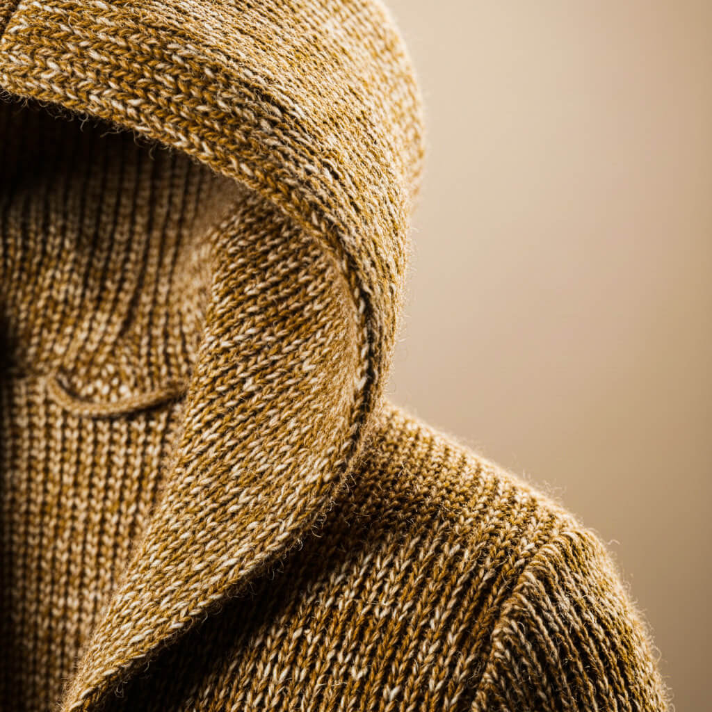 Cosy hooded knit cardigan for men | Adrian - 5